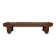 Important banc indonésien en bois sculpté, Début XXe