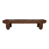 Important banc indonésien en bois sculpté, Début XXe