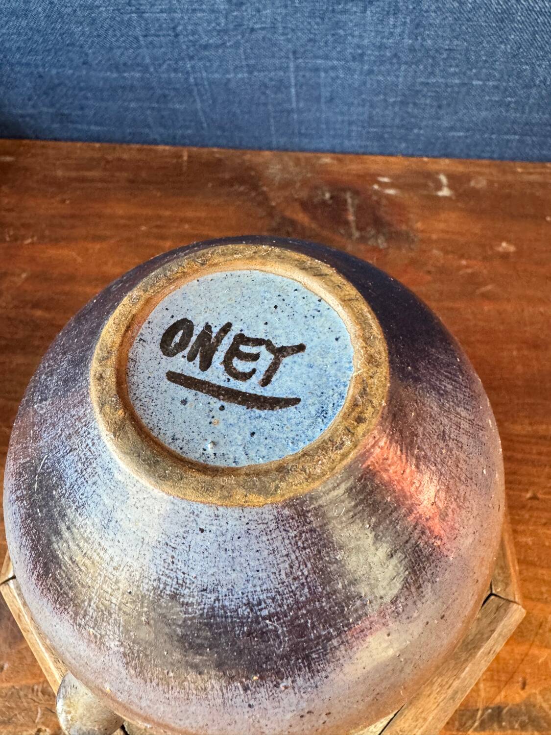 Pichet grès , signée ONET Daniel Chaponet  70-80’s