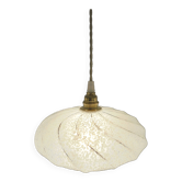 Speckled glass pendant light