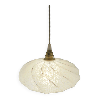Speckled glass pendant light