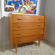 Vintage dresser 1960s light oak
