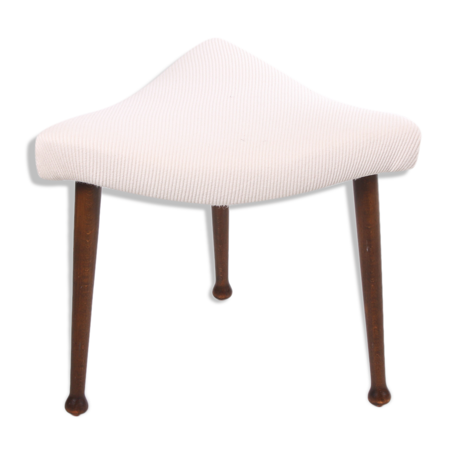 Scandinavian hocker reupholstered design 1960s