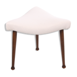 Scandinavian hocker reupholstered design 1960s