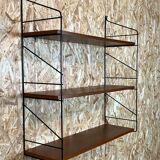 60s 70s teak string shelf wall shelf Danish design Denmark