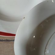 6 antique soup plates from Digoin and Sarreguemines