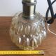 Vintage Lightly Smoked Glass Globe Pendant Light Electrical System New