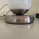 Lampe verre et chrome