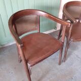 Pair of Fischel bistro armchairs