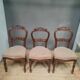 3 chaises Napoléon III  en acajou