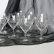 Set of 11 crystal walking glasses, 1940