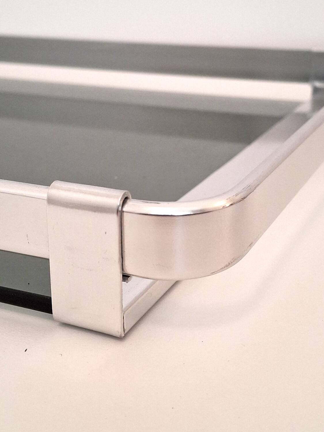 Plateau vintage italien de style Bauhaus (années 1970)