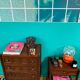 Vintage chest of drawers and bedside table set