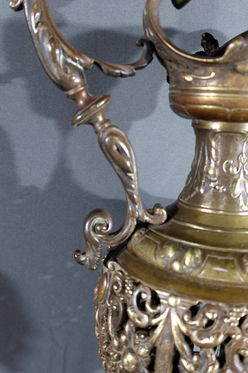 Pair of bronze ewers, art nouveau – 1910