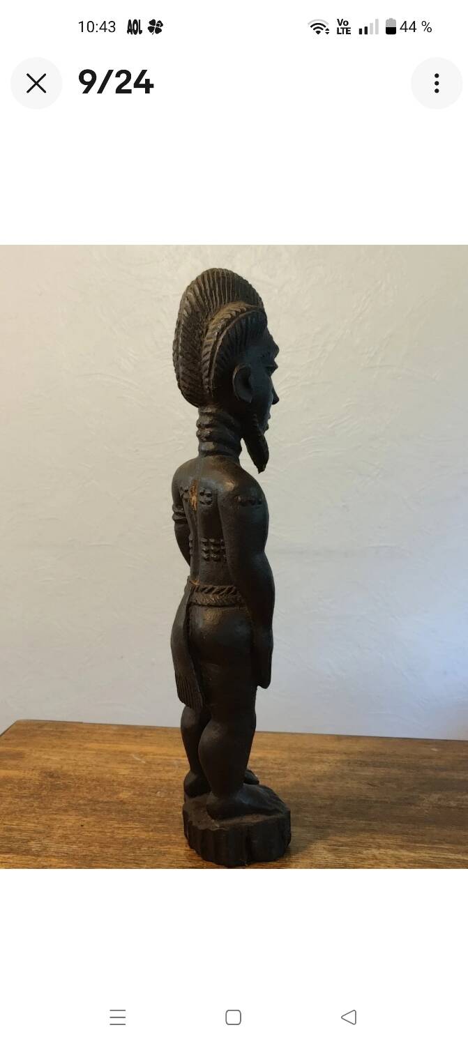 Ancient mystical husband fetish sculpture, Blolo Bian Baoulé
