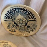 5 sarreguemine themed plates "Theme China"