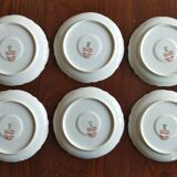 6 tasses Chapus Frères Limoges "Service Perle"