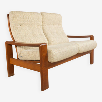 2-seater teak sofa, emc møbler denmark