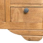 Buffet 9 tiroirs art déco chêne brut massif