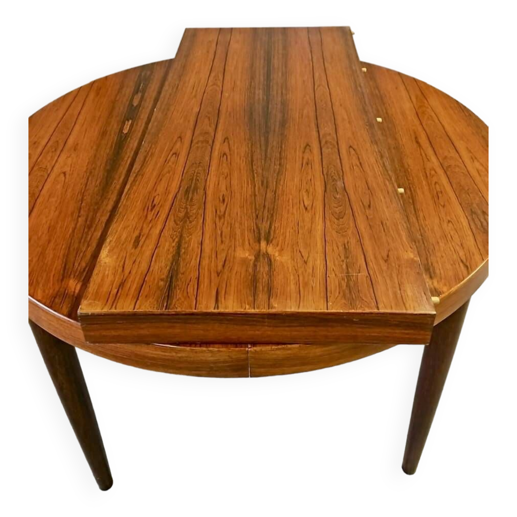 Danish mid-century extendable rosewood dining table 1960s