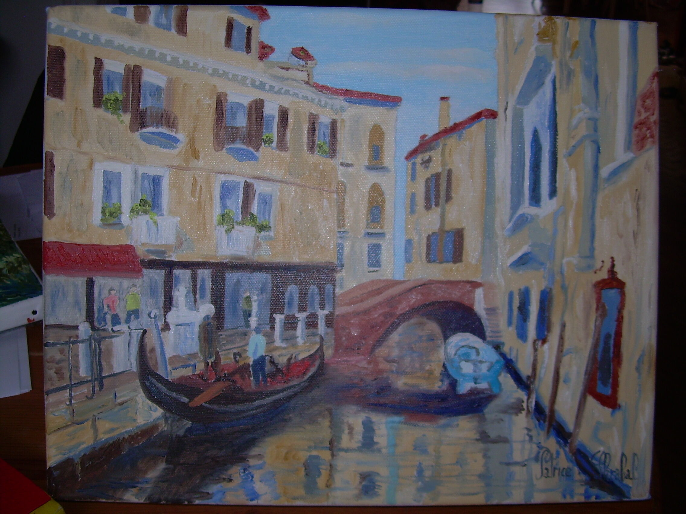 Oil on canvas by Patrice Skrabal: Venice