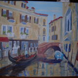 Oil on canvas by Patrice Skrabal: Venice