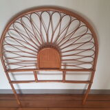 Rattan headboard