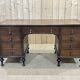 1930s English flat desk in oak