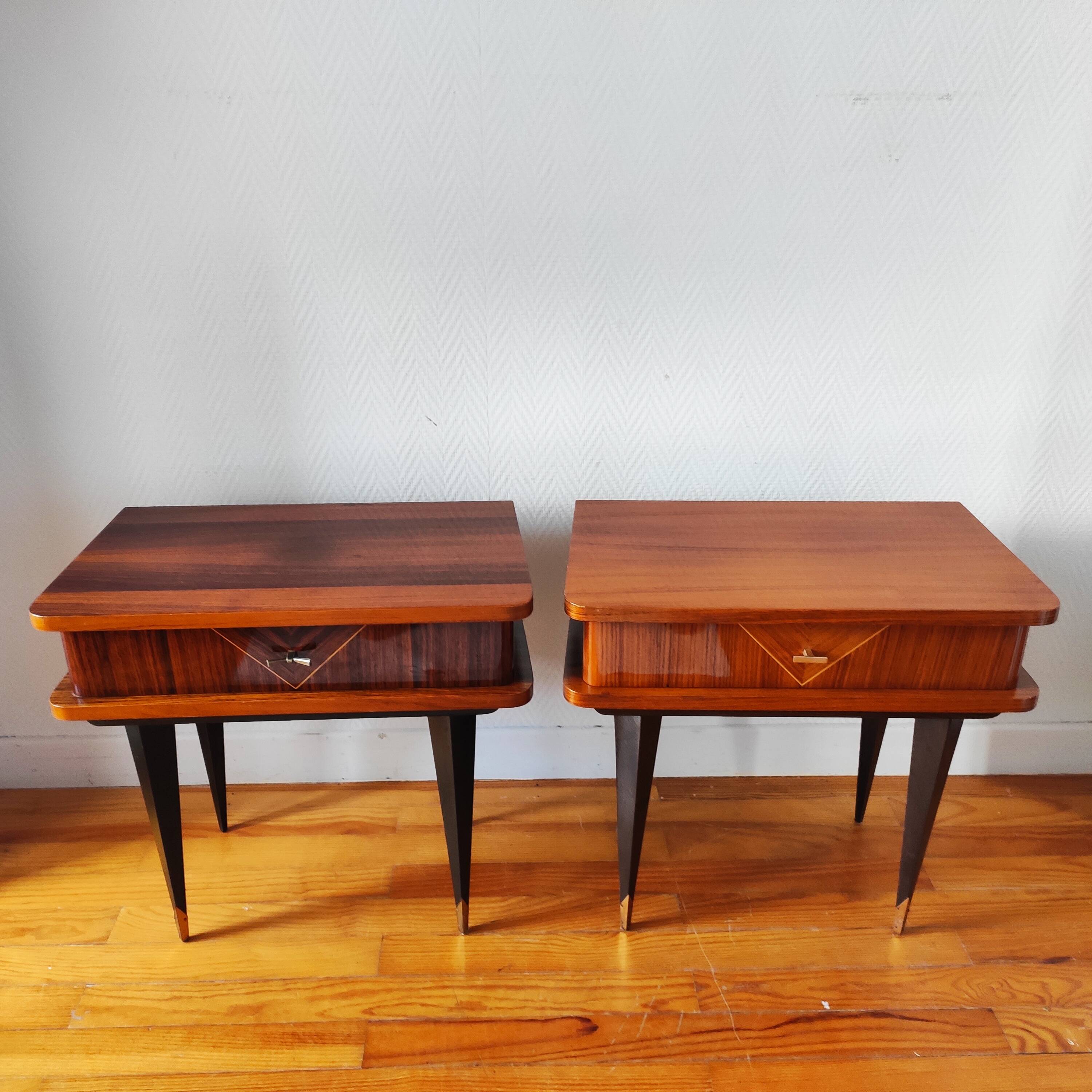 Pair of vintage bedside tables 1965