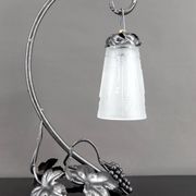 Wrought Iron Lamp, "Vine", Muller Frères Lunéville, Art Deco, c. 1930