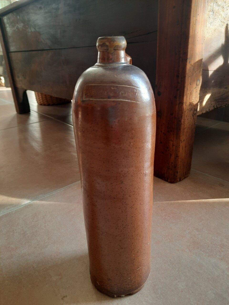 Old stoneware bottle