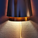 Unique copper wall lamp by Danish architect Bent Karlby. Made for the Østerport hotel in Copenhagen.