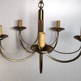 CVL (Val de Loire Creations) ~ Chandelier ~ Chatelet Collection - 5 lights ~ Burnished brass - 21st century