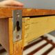 Small wall-mounted furniture, with top, drawer and botto, danish 1970s