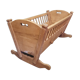 Late 19th century dutch pine wood rocking cradle