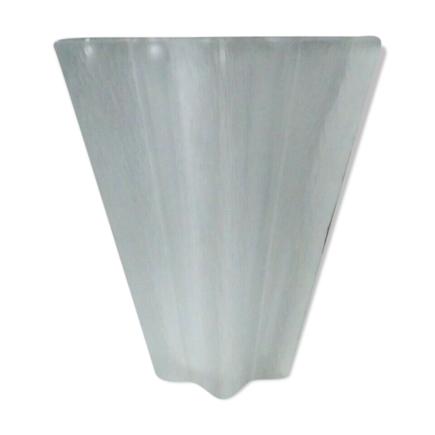 Compressed glass vase star shape art deco
