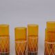 Wicker lemonade glasses x6