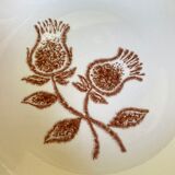 Assiettes creuses vintage en grès ceram