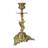 Gilt bronze chandelier/candlestick, Griffin, Mythical Animal, Bestiary, 1880