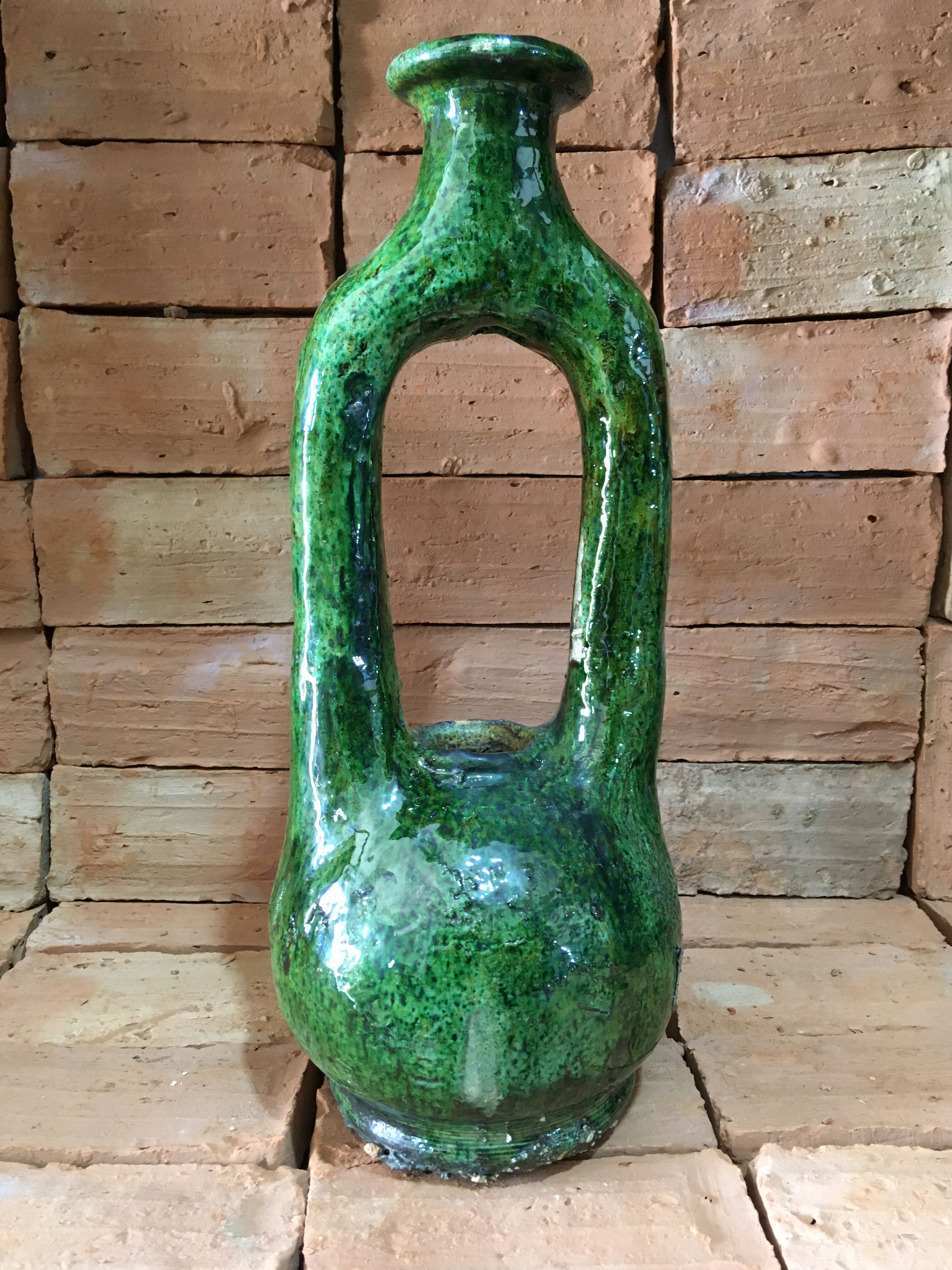 Candlestick / Authentic Tamegroute Pottery Vase