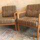 Pair of vintage armchairs midcentury Walter Knoll