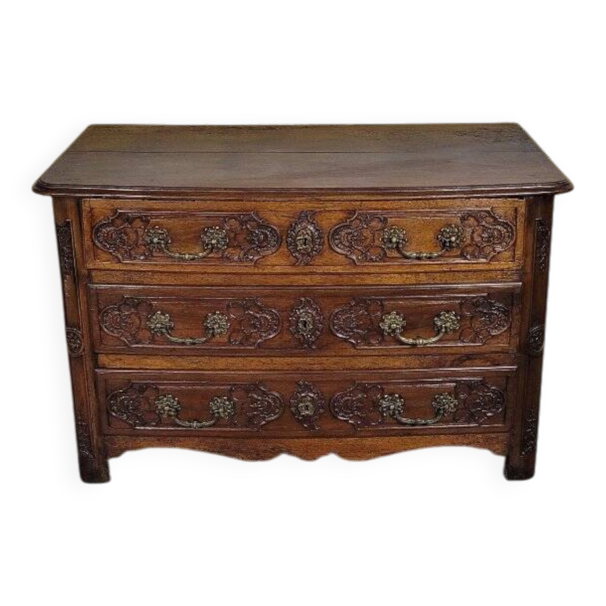 Louis XV walnut commode