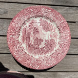 Lot 6 flat plates and 6 hollow English Iron Earth English Ironstone