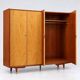 Vintage 4-door wardrobe / linen cabinet from the 1960s or 70s