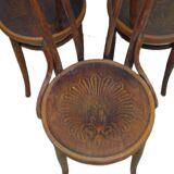 Set of four Jacob Kohn chairs.