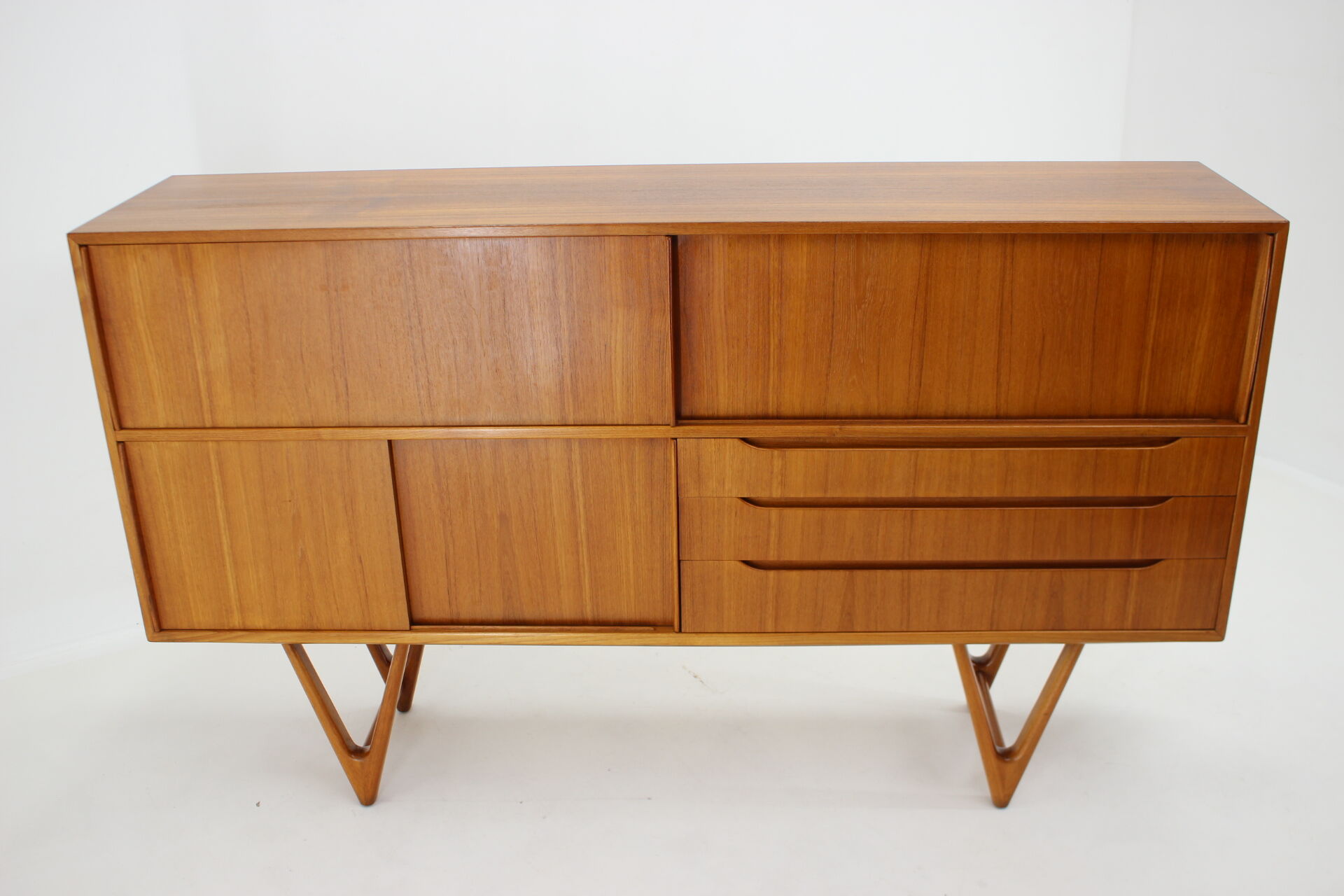1960s Kurt Ostervig Teak Highboard ,Denmark