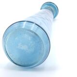 Bouteille, carafe en verre bleu, années 60