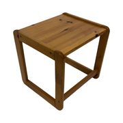 Vintage set of three pine side tables nesting tables nest of tables 1970s
