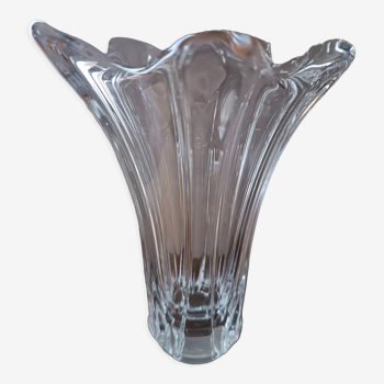 Vase en cristal francais de vannes estampillé