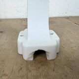 Vintage White Porcelain Wall Light with Milk Glass, 1950s